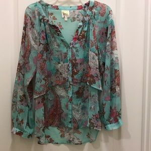 Pretty Floral & Paisley Blouse